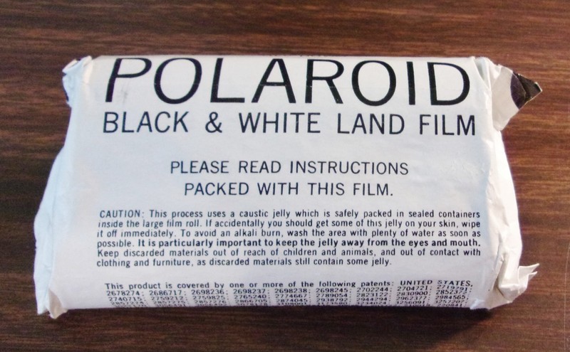 Vintage Polaroid Black & White Land Camera Film  Exp 1972