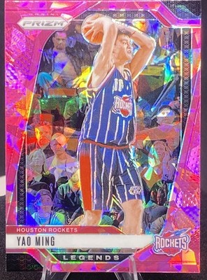 Yao Ming 2024-25 Panini Prizm Pink Ice Prizm Legends Rockets #284