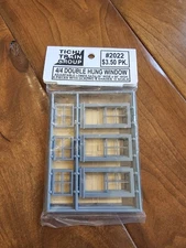 Tichy Train Group #2022 4/4 Double Hung Window O Scale 6 Pieces 