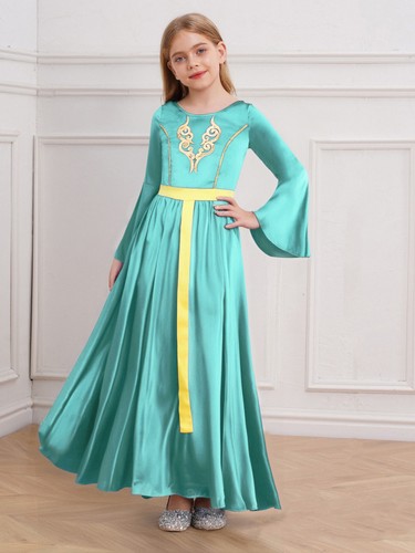 Kids Girls Dress Chest Gowns Cosplay Costume Prom Princess Fancy Dress Themed - Picture 28 of 92