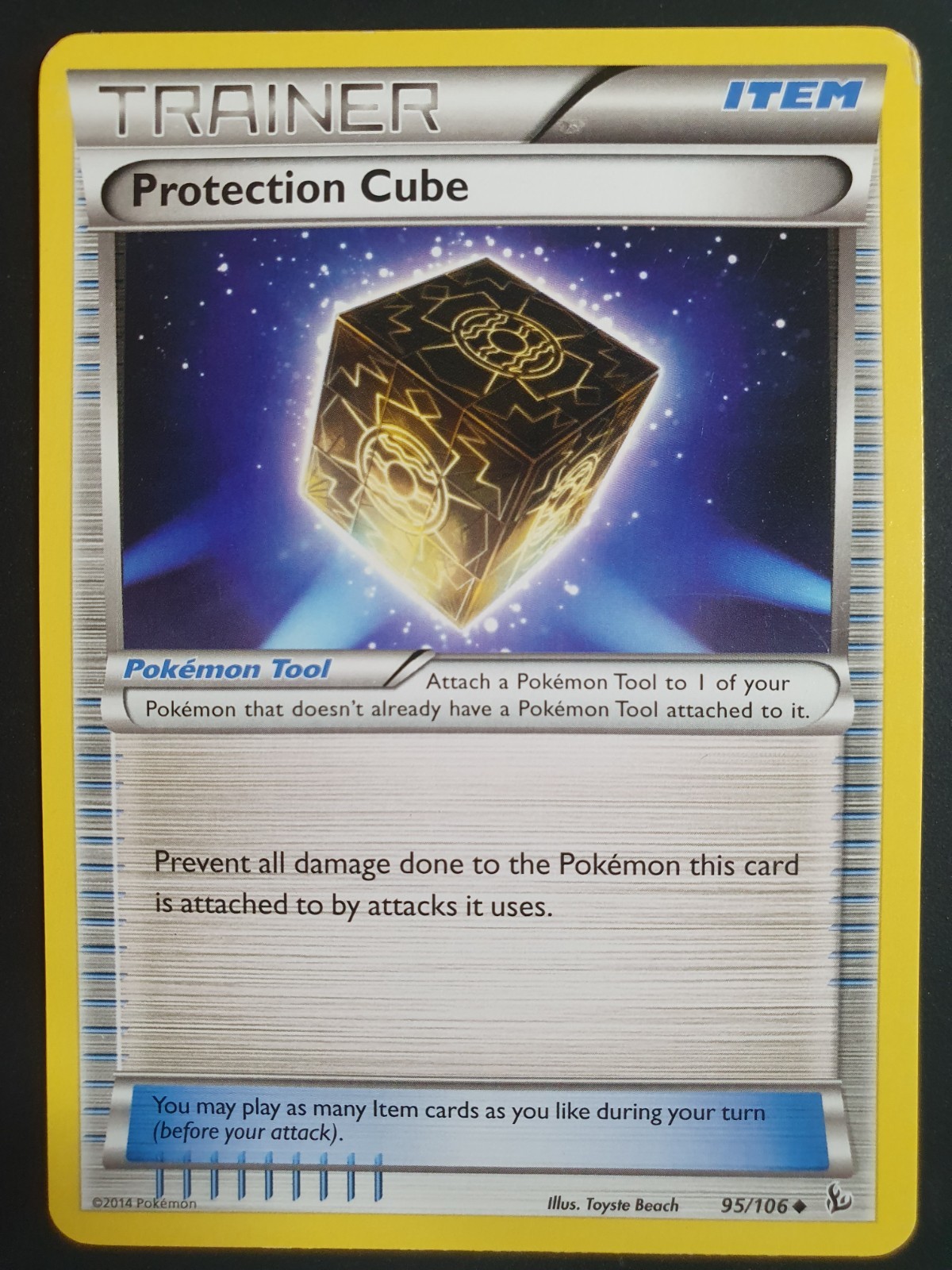 Protection Cube 95/106 Trainer - Flashfire Set - Pokemon Card - Lightly Played