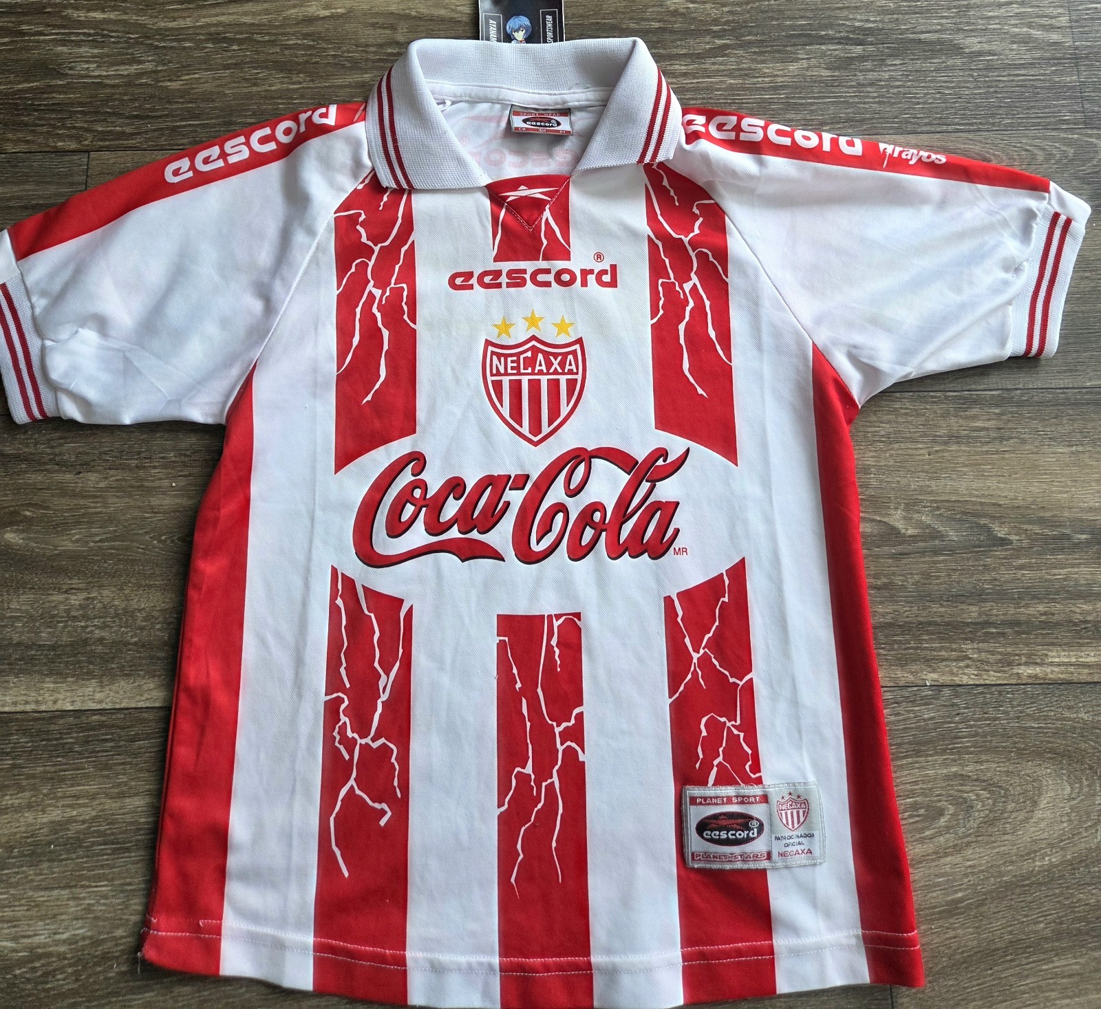 Eescord Necaxa 1999-2000 Home Futbol Soccer Jersey Youth Kids Size Small VTG