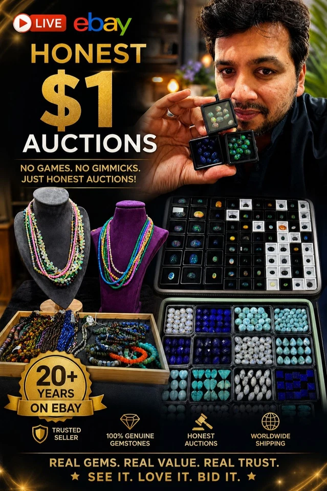 🔥 COLLECTOR'S GEM AUCTION | Sterling Jewelry, Opals & More | $1 Start