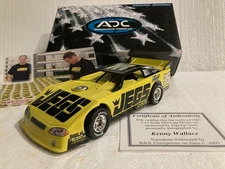 KENNY WALLACE 2007 ORIGINAL #36 JEGS 1/24 DIRT LATE MODEL AUTOGRAPHED AT ELDORA