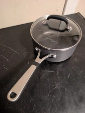 Calphalon 2qt 2 Quart Saucepan with Clear Glass Lid Nonstick Pan #8702