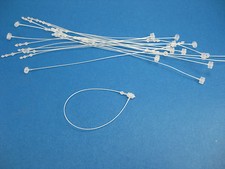 10,000 Pcs WHITE COMBO 5" 7" Plastic Tags Snap Lock Loop Pin Fasteners Manual