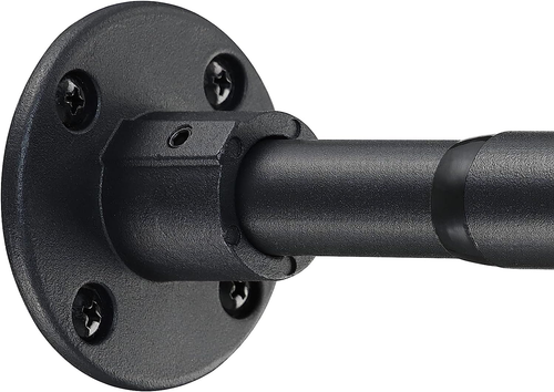 Bsbsbest Industrial Shower Curtain Rod, 29 to 49 Inch Black 1 Inch Diameter Show - Picture 10 of 11
