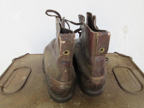 Army Service Boots Schnürstiefel True Vintage Leder Stiefel Original Heritage - Picture 2 of 3