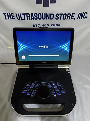 GE Vivid IQ Premium V206 Portable Ultrasound with M5Sc-Rs, New Open Box All Opt.