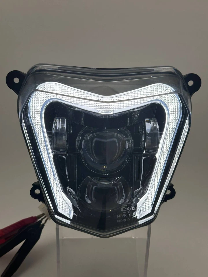 E24 Genehmigt LED Scheinwerfer DRL für KTM duke 690 690R 2012-2019 Headlight PNP - Bild 4 von 4