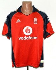 ENGLAND NATIONAL TEAM CRICKET SHIRT JERSEY ADIDAS SIZE M ADULT