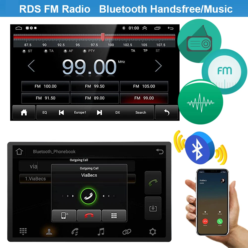 6 128G QLED Car Radio For Toyota Camry 2017-2020 Android 13 Carplay...