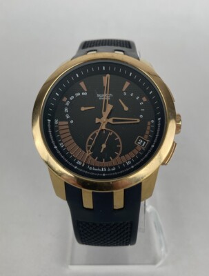 【稼動品】美品　swatch クロノ　ラバーベルト レトログラード　irony 稼動品】美品 swatch クロノ ラバーベルト レトログラード irony