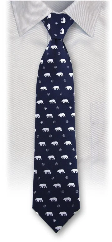 Corbata de seda Colorata Polar Bear - Diseño Premium, un regalo único de Japón Foto 2 de 4