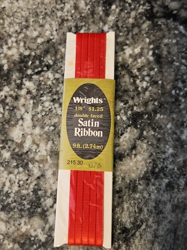 Wrights Carefree Satin/Velvet Ribbon 100% Polyester- Lot Of 6 - Picture 5 of 11