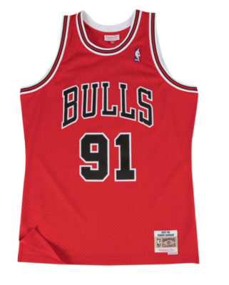トップス Mitchell&ness chicago bulls rodman 91 Chicago Bulls Mitchell & Ness #91 Dennis Rodman 1997 Swingman