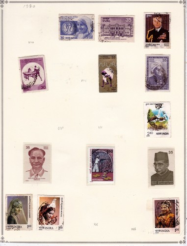Colección de estampillas de la India en páginas... ver detalles abajo - Imagen 15 de 24