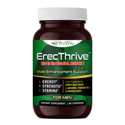 Libido Support, Energy & Stamina Booster for Men Testosterone & Performance 60T