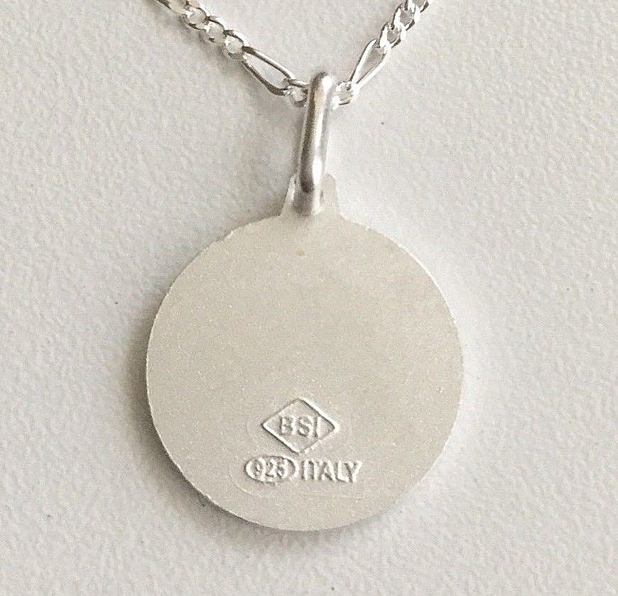 925 STERLINGSILBER SAINT MICHAEL ITALIENISCHER ANHÄNGER - 18 Mm