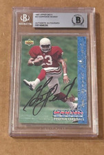 GARRISON HEARST SIGNED 1993 UPPER DECK RC BECKETT CERTIFIED BAS