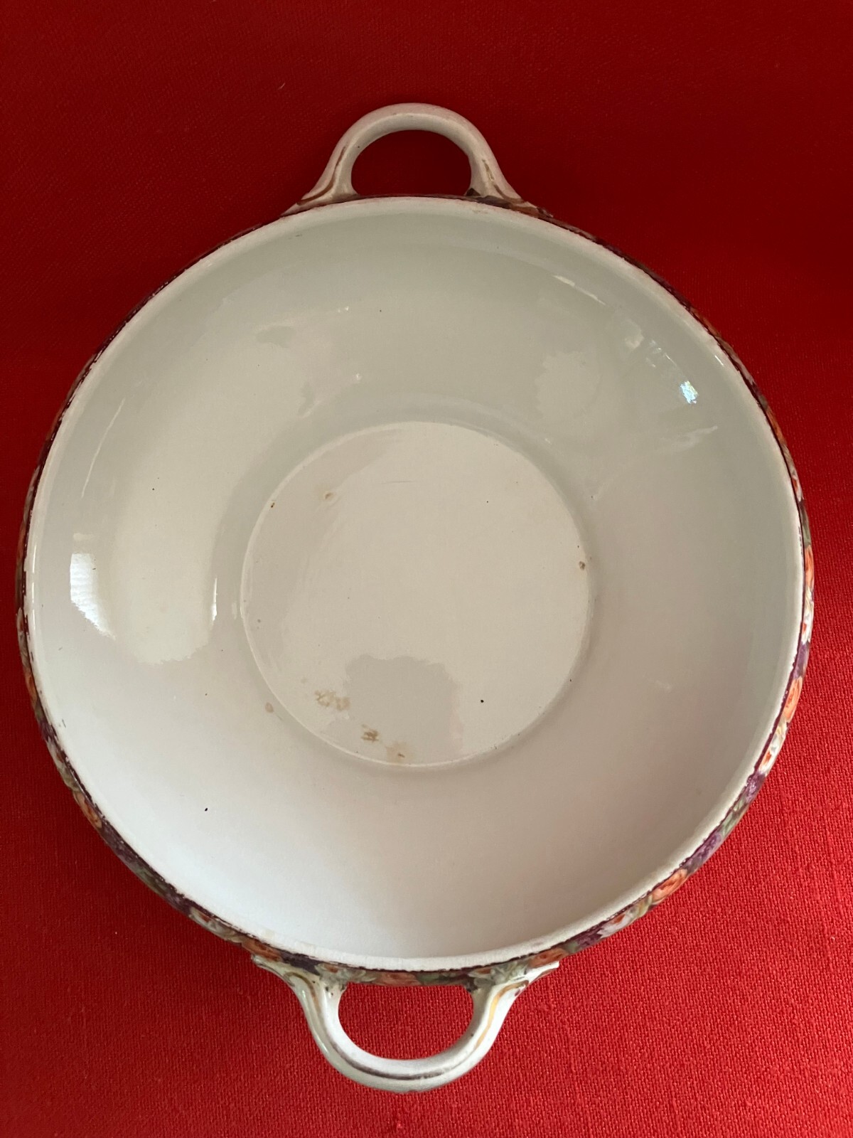 c 1920 Sampson Bridgwood & Sons lidded tureen #1 Roses & Lilac pattern #1694