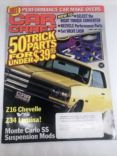 Car Craft Magazine June 1993 50 Trick Parts