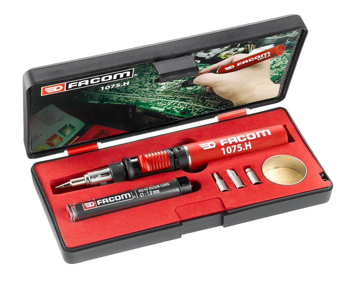 Facom 1075.H  Multifunction Butane Gas Soldering Iron / Heat Gun Kit
