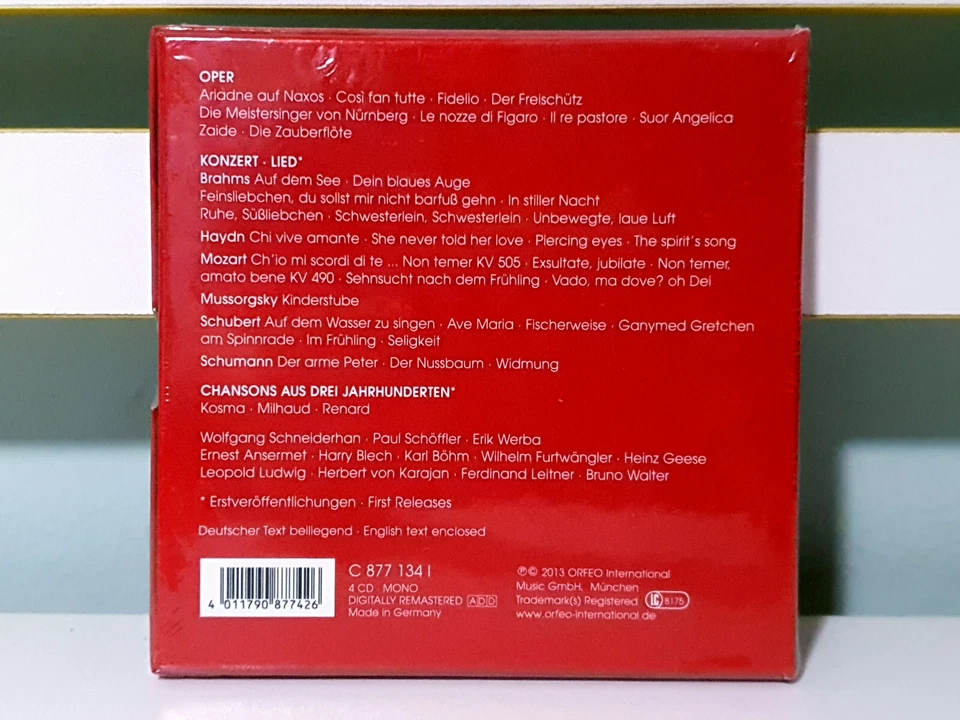 Irmgard Seefried Recordings 1944-67! Brand New 4 CD Box Set by Orfeo! - Image 2 of 2