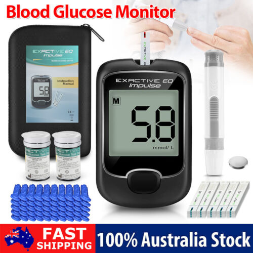 Blood Glucose Monitor Meter Blood Sugar Diabetes Tester Kit With 50 Test Strips - Picture 1 of 12