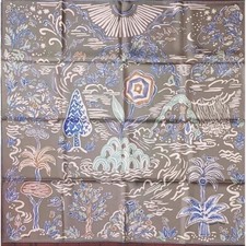 Foulard Hermes Isola Di Primavera 90 Cm Seta Uccello Di Primavera Carre 35