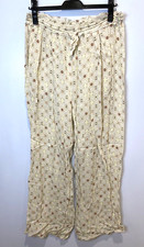 Intimately Free People Womens Moonshadow Pajama Sleep Lounge Pants Off-White M