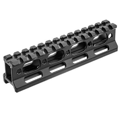 UTG Super Slim Picatinny Riser Mount, 1'' Height, 13 Slots , Black