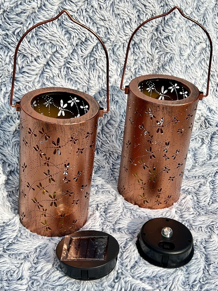 Bronze Solar Lights Outdoor Decorative - Dancing Firefly - Waterproof - Set of 4 - Изображение 3 из 4