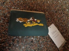 Disney Mickey Pluto Leopard Mini Wallet Faux Suede Loungefly NEW Paw Print