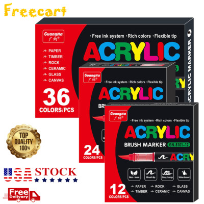 12/24/36 Acrylic Paint Pen Waterproof Permanent Marker For Car Tyre Tire Tread