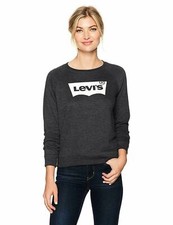 Levi's Women's The Graphic Classic Crew Sweatshirt Extra Small XS Grey Pullover