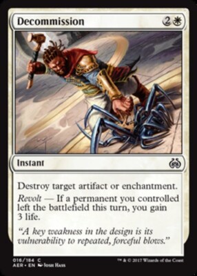 Decommission - Foil x1 - Aether Revolt - NM-Mint, English - Aether Revolt