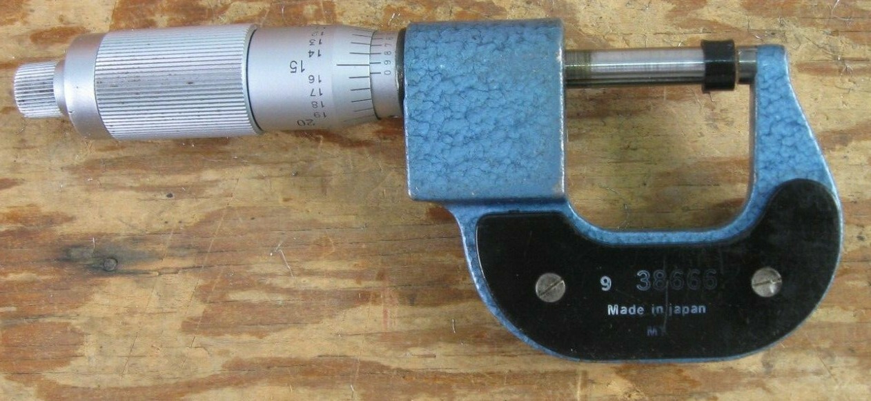 Mitutoyo Craftsman 38666 Hybrid Micrometer English (Analog) & Metric
