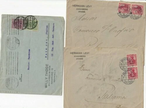 Francobolli tedeschi e delle colonie buste