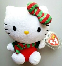 TY Hello Kitty Christmas Muffler  Bow 40970 New w/Tags  Tag Cover- 6 inches  