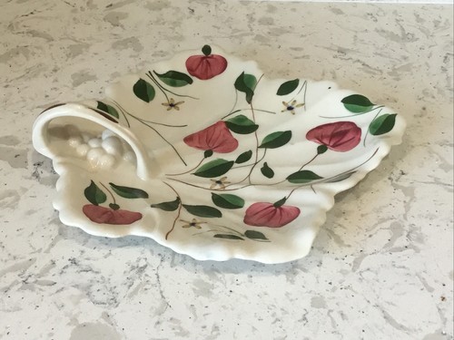 Blue Ridge Southern Potteries Nappy / Server Hand Painted Floral 10.5” - Picture 4 of 10