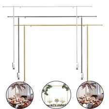 Metal Over Table Decorative Table Rod Rail Home Garden Decor Gold/White/Black
