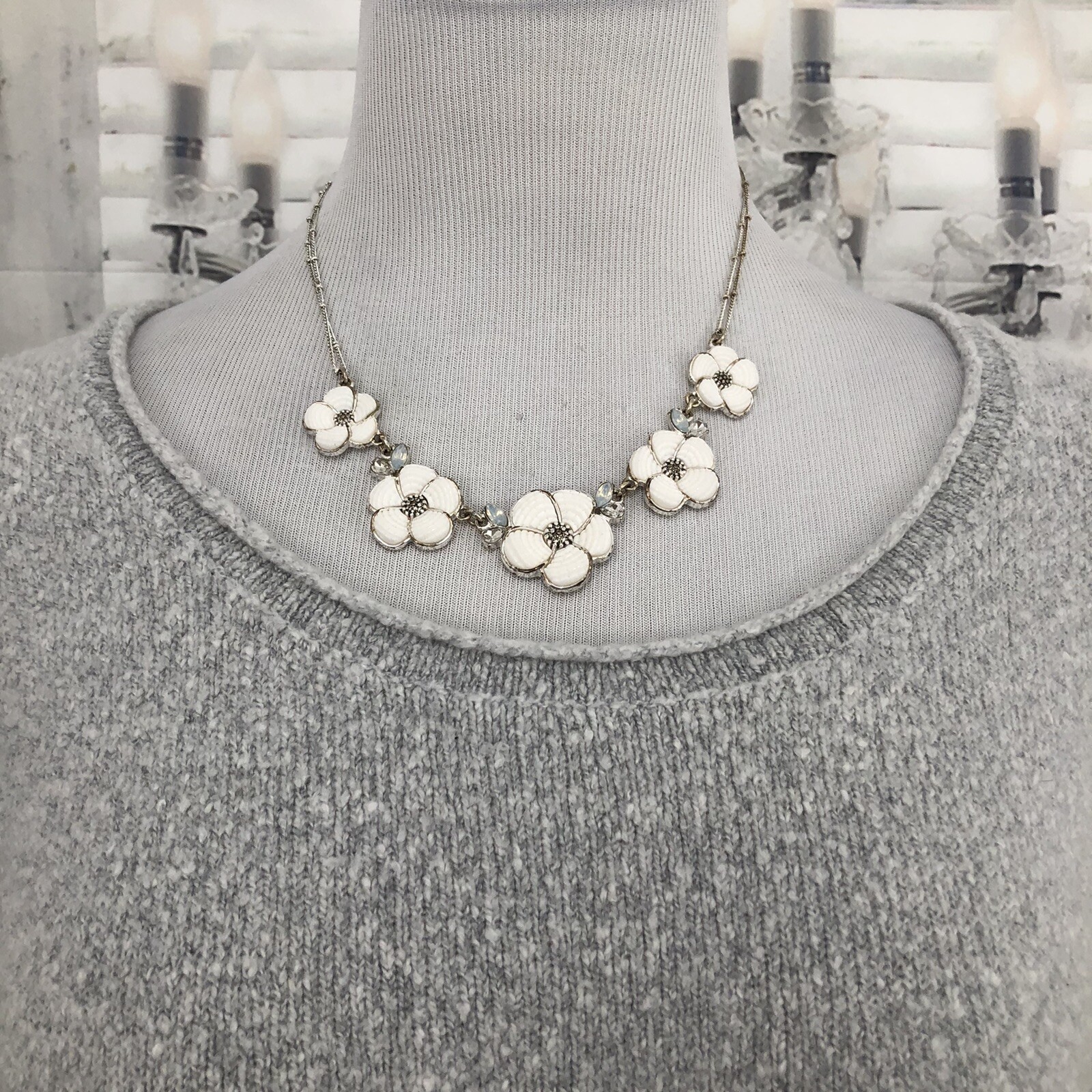 French Connection Size Small Pullover Sweater Gra… - image 7