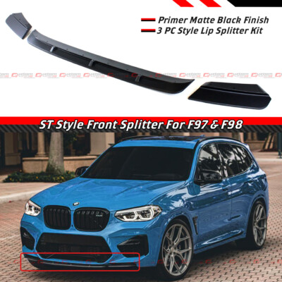 For 19-21 BMW X3M X4M Competition F97 F98 Matte Black Front Bumper