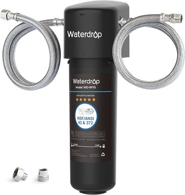 Waterdrop 10UA Under Sink Water Filter System,8K Gallons High Chlorine Reduction