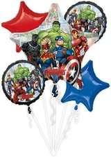Anagram Marvel Avengers Powers Unite Foil Balloon Bouquet 5 Piece