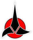 Klingon Insignia sticker decal 4" x 5"