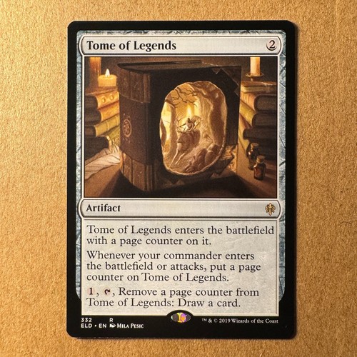MTG ~ PLAYSET ~ 4x Tome of Legends ~ ELD Throne of Eldraine ~ #332 Artifact ~ NM - Picture 11 of 12