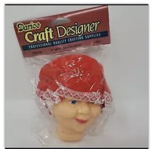 Mrs. Santa Head 4" From Darice Sealed In Original Package