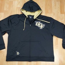 UCF Knights Champion Sewn Logo Men's XL Black Pullover zip up Hoodie EUC